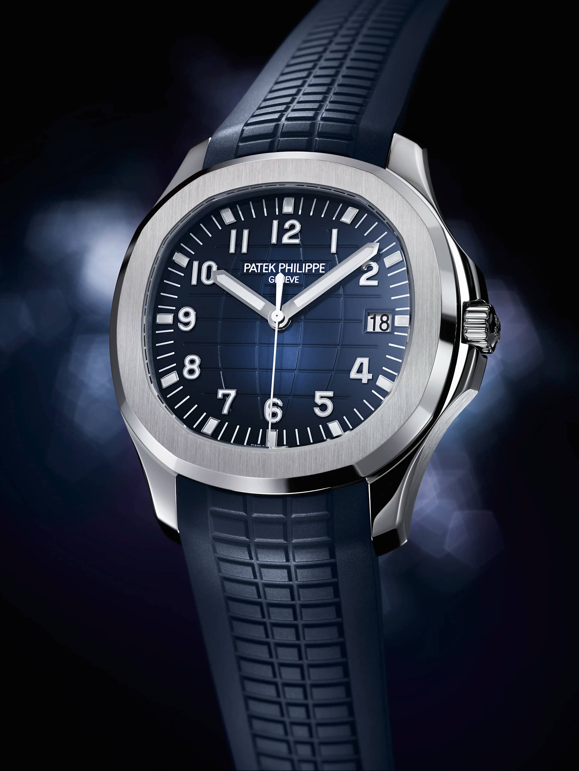 PATEK PHILIPPE アクアノート5168G ブルーストラップ 2本 NEW 2024 PAPERS Patek Philippe Aquanaut Blue White Gold 42.2
