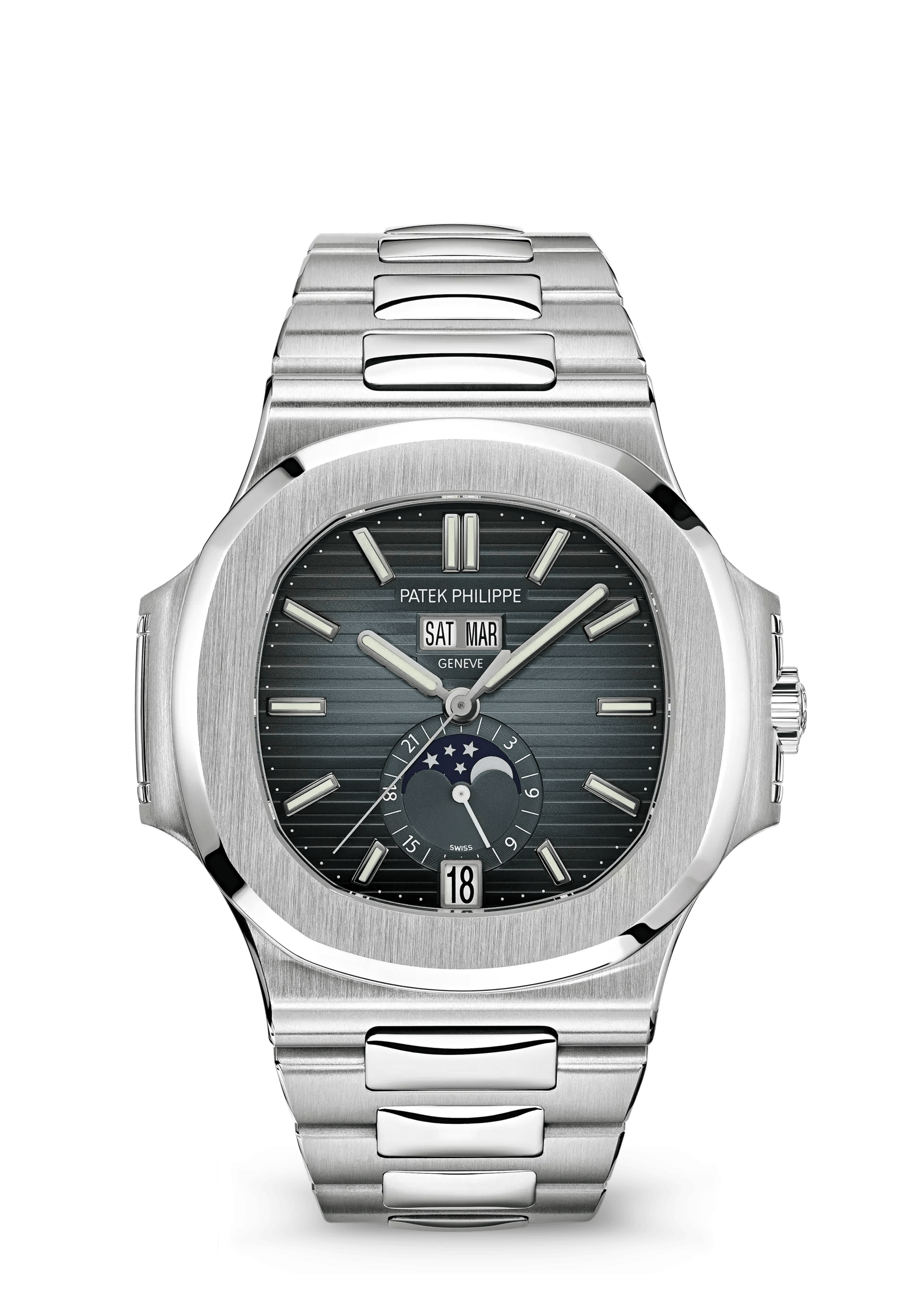 Patek Philippe Nautilus Annual Calendar, Moon Phases 5726