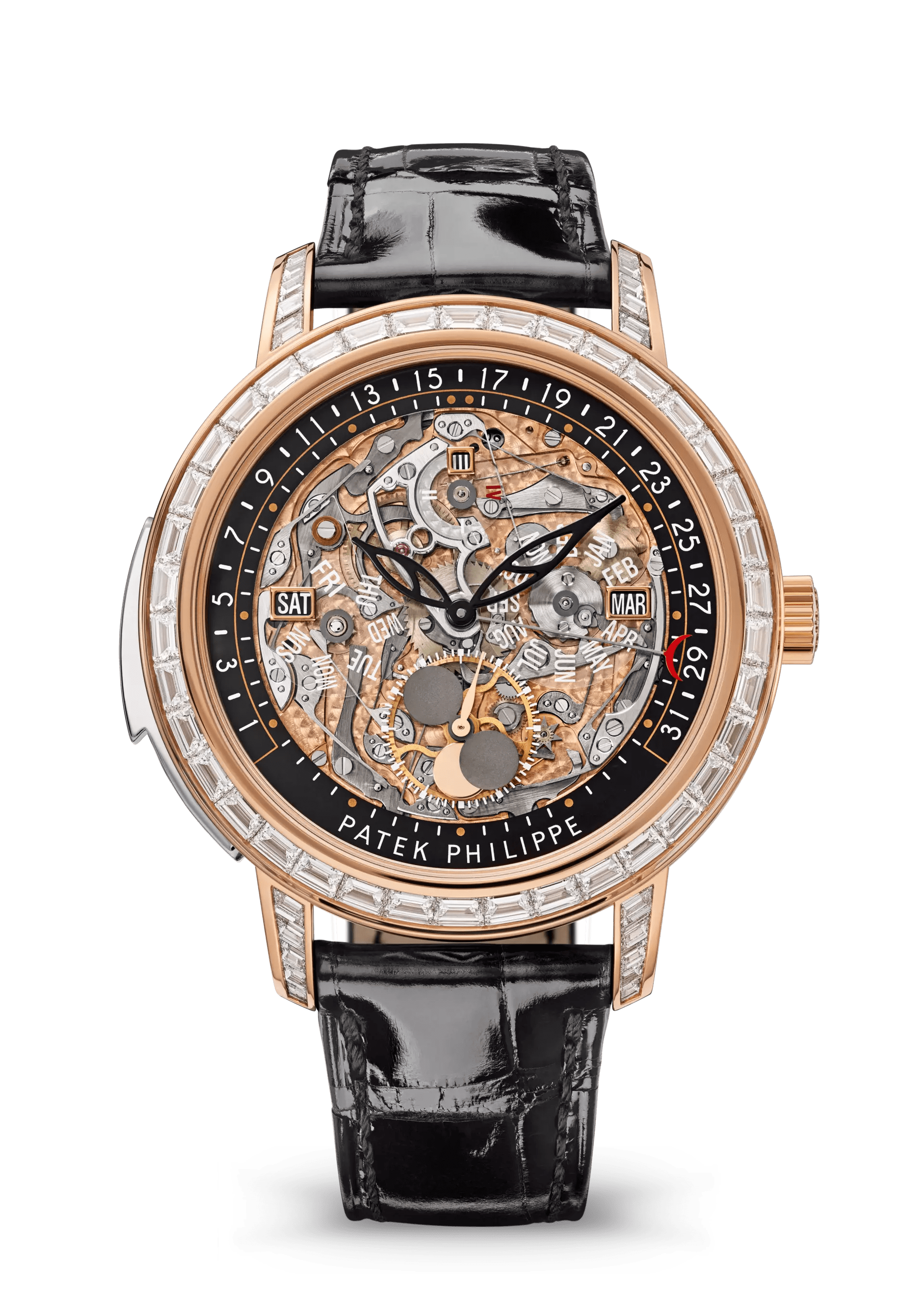 Patek Philippe Grand Complications Minute Repeater, Retrograde Perpetual Calendar, Haute Joaillerie 5304/301R-001