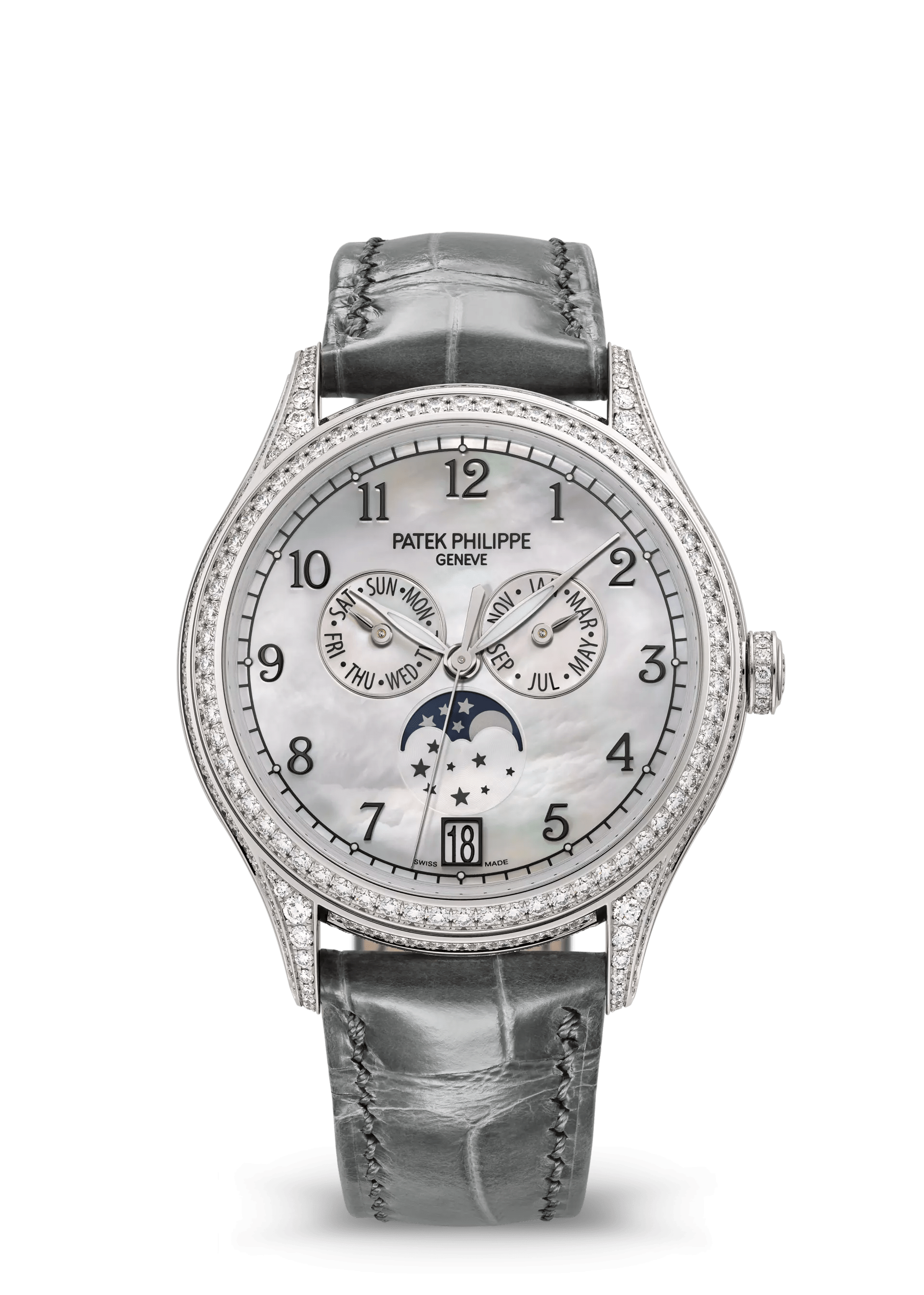Patek Philippe Complications Annual Calendar, Moon Phases, Joaillerie 4948