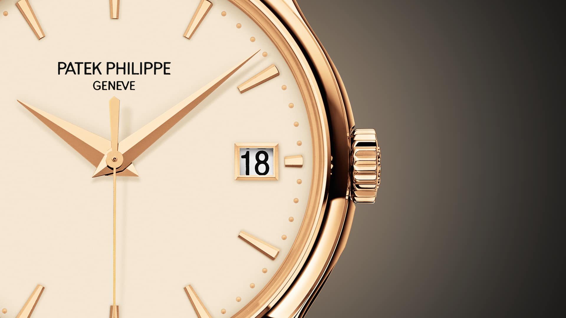 ローズゴールド仕様カラトラバ、日付表示5227R-001モデル | Patek Philippe