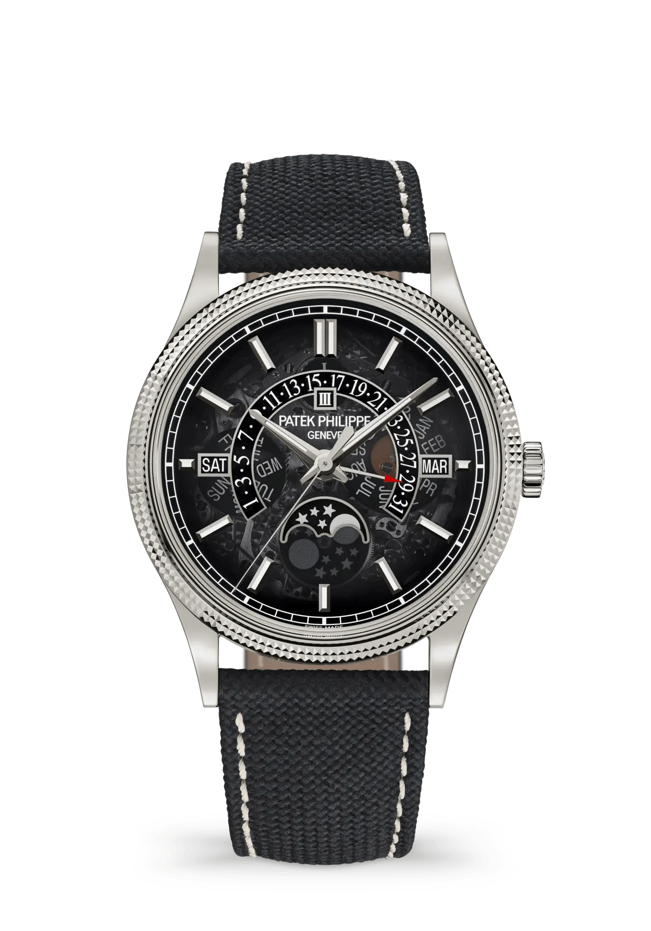 Patek Philippe 6159G-001 retrograde perpetual calendar with smoked sapphire dial