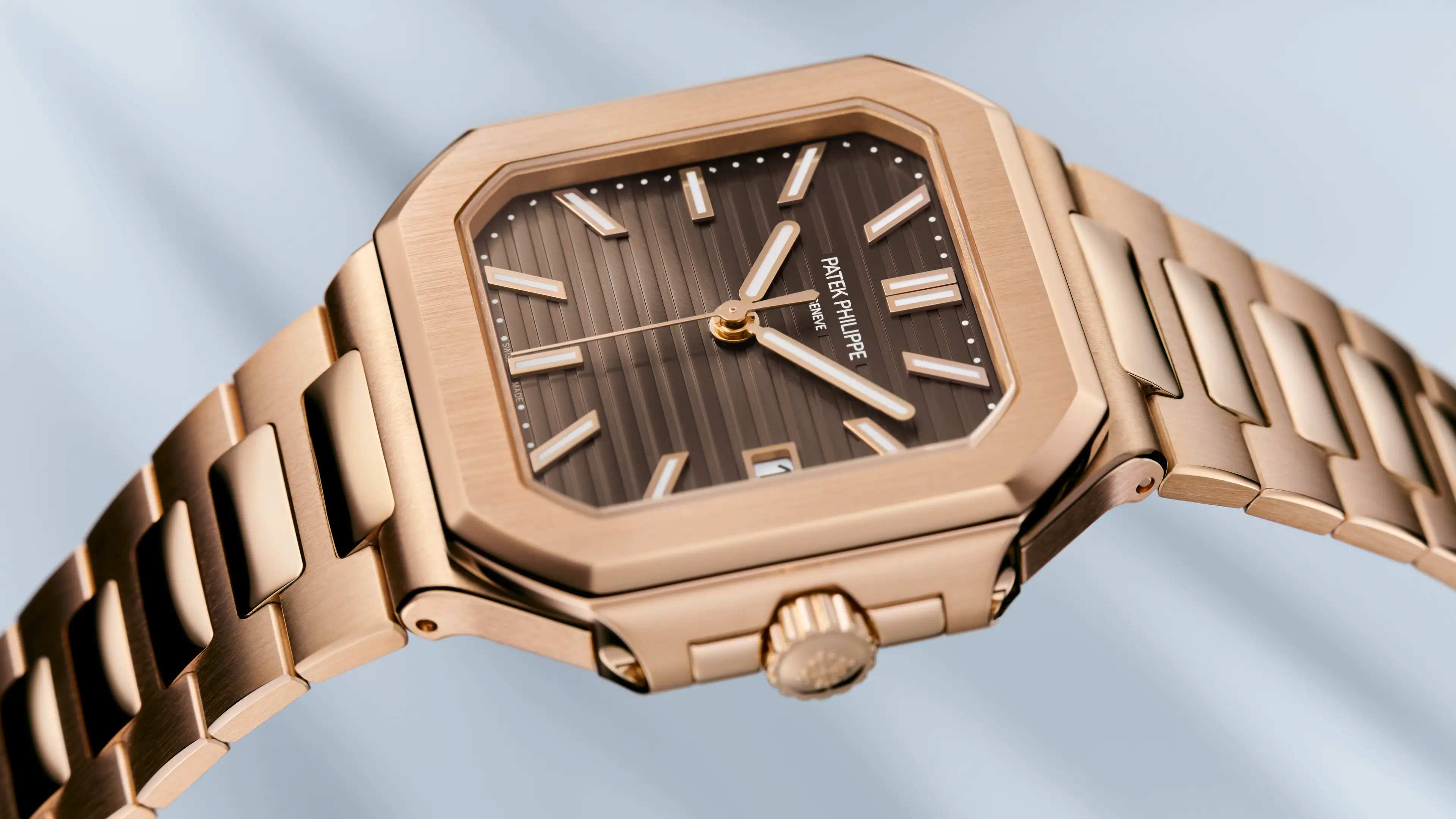 超美品 PATEK PHILIPPE ゴールド カフリンクス ローズゴールド仕様Cubitus 7128/1R-001モデル | Patek Philippe