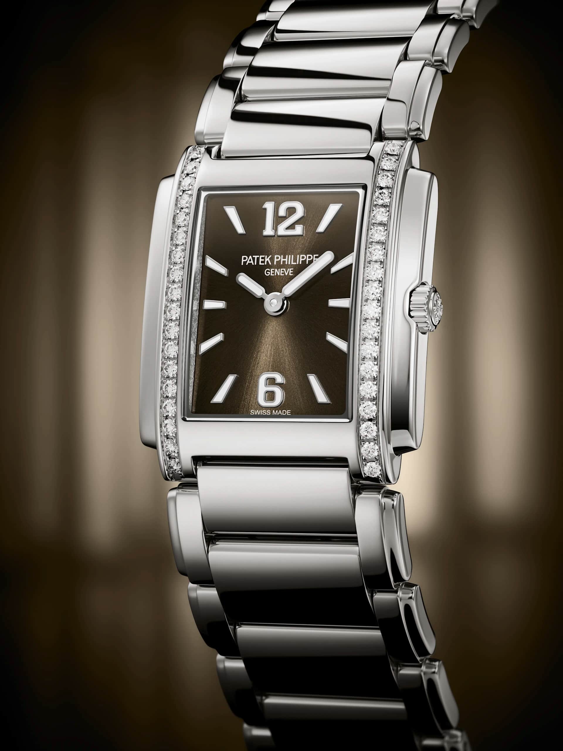 Twenty~4 Stainless Steel Gray Sunburst Dial Watch ref. 4910