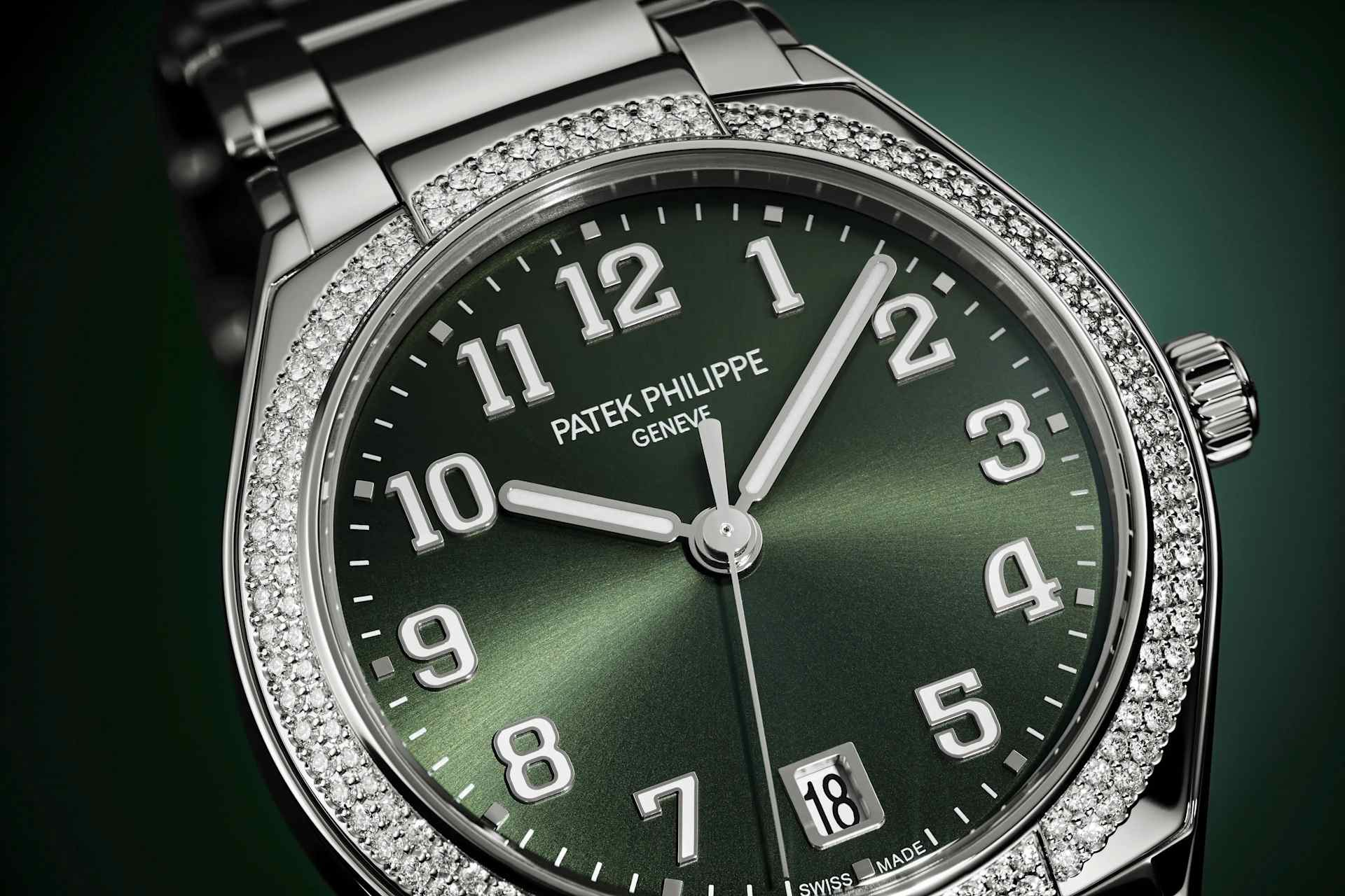 Twenty~4 Automatic Steel & Olive Green Dial ref. 7300/1200A-011